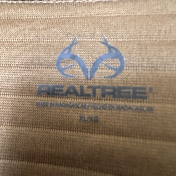 Realtree Camo Men's Quarter 1/4 Zip Pullover  Size XL Brown Camo Camouflage - Picture 3 of 5